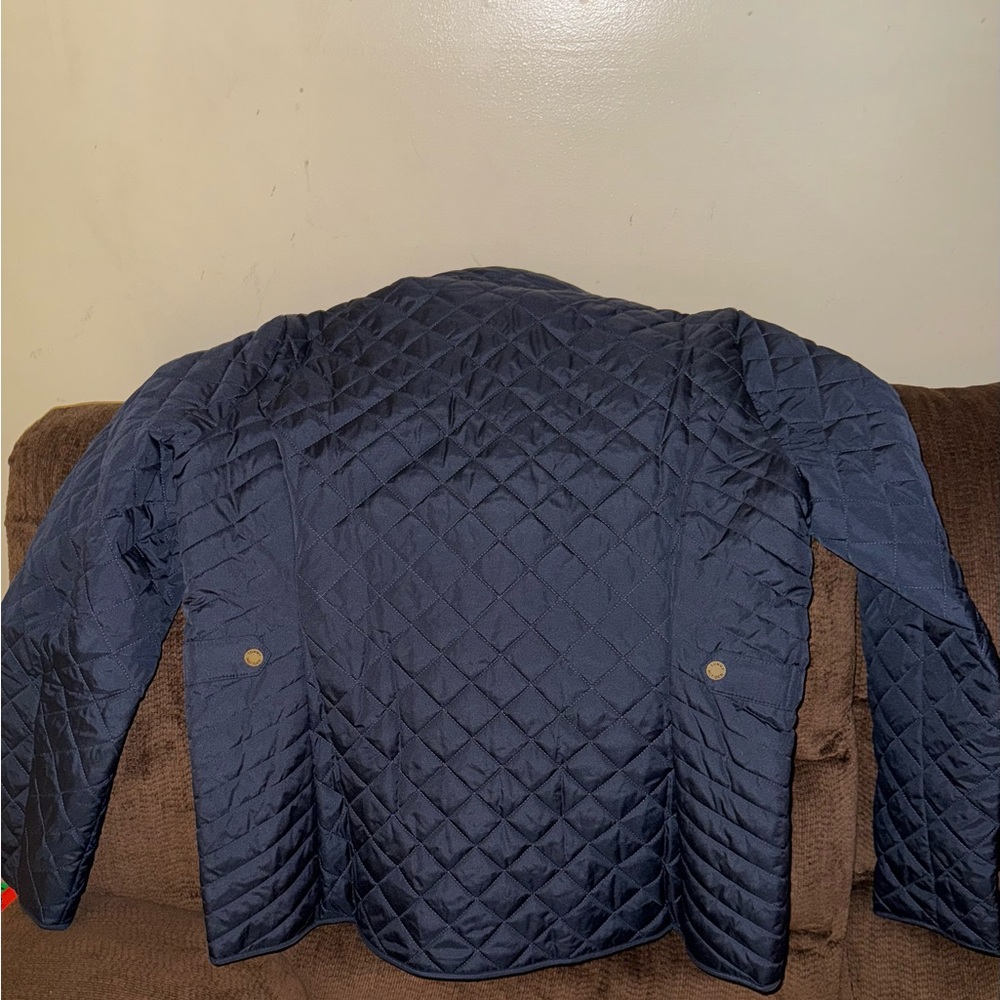 Tommy Hilfiger Navy and Red Quilted Jacket - Picture 7 of 10
